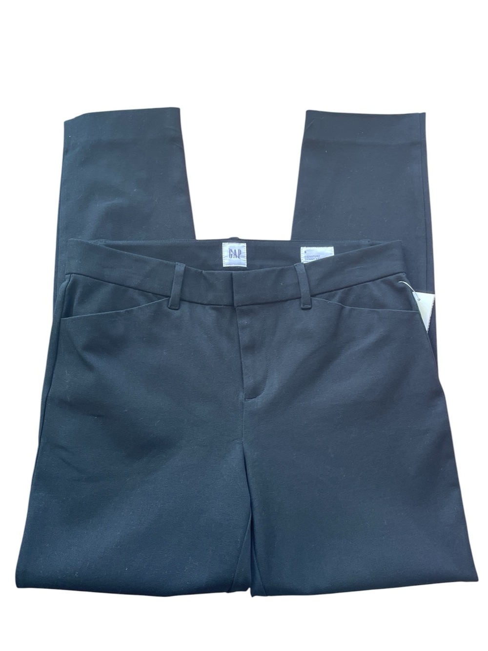Gap Black Signature Skinny Ankle Pants Trousers Woman's 6 Pockets Work Wear New